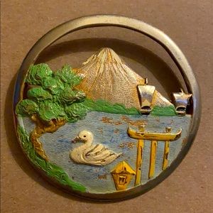 Swan Jacket Pin / Brooch